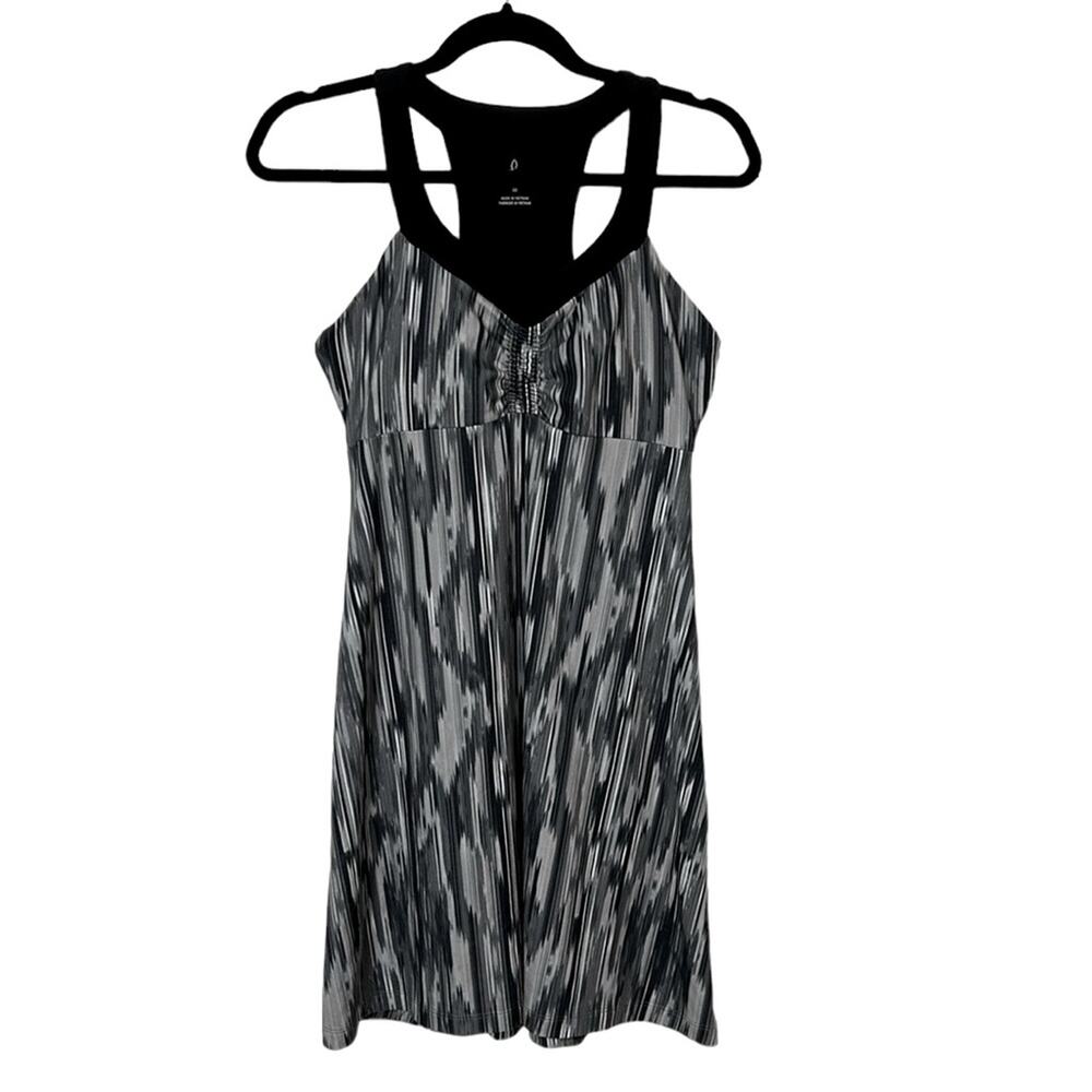 Prana Breathe Quinn Dress Print Shelf Bra Atheleisure Women’s Size Medium